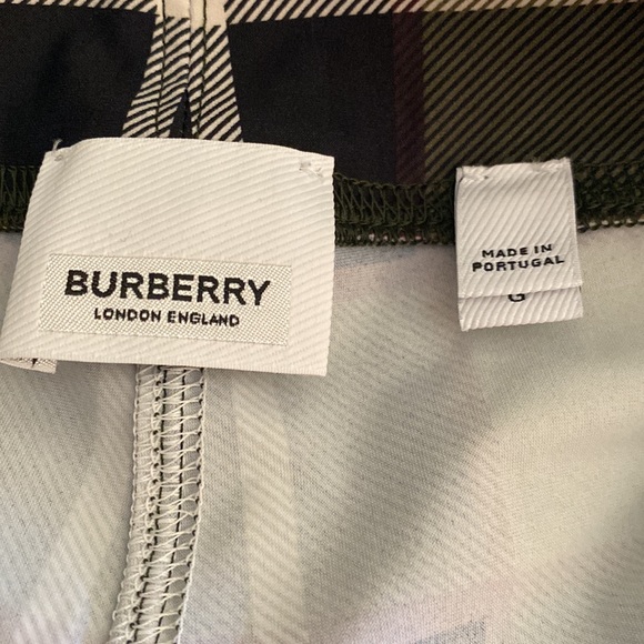 Burberry Tully checkered stretch green leggings - Picture 4 of 10